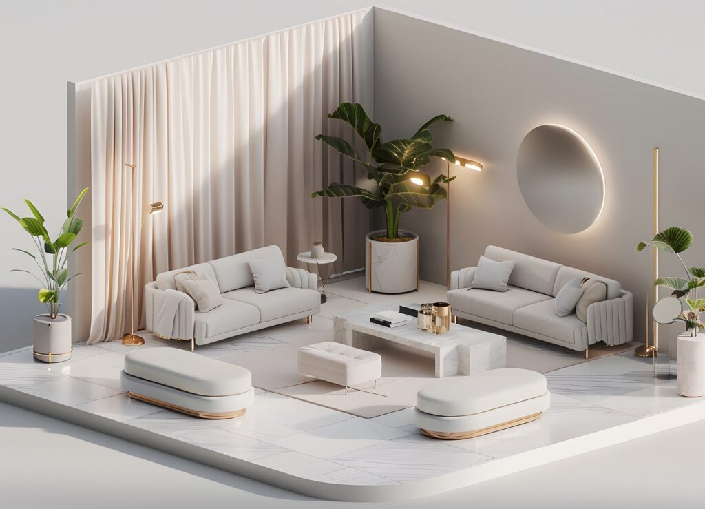 Interior 2D3D Layouts by cintrio architect