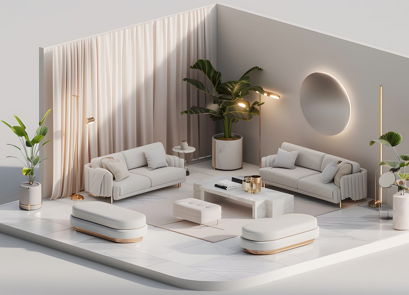 Interior 2D3D Layouts by cintrio architect